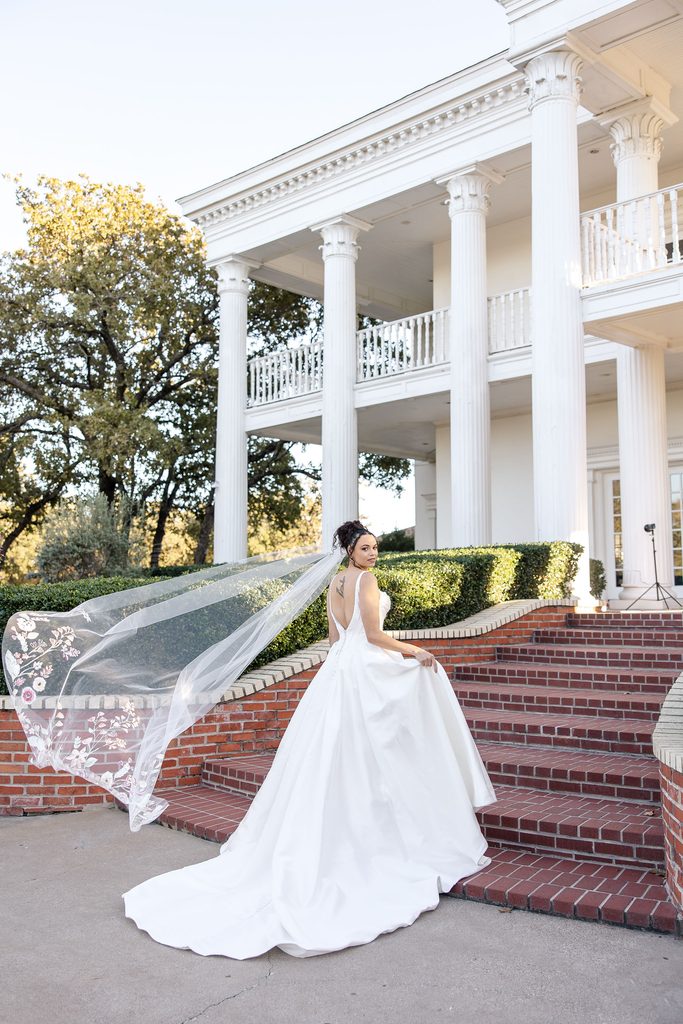 Timeless bridal portraits at Dallas wedding venue