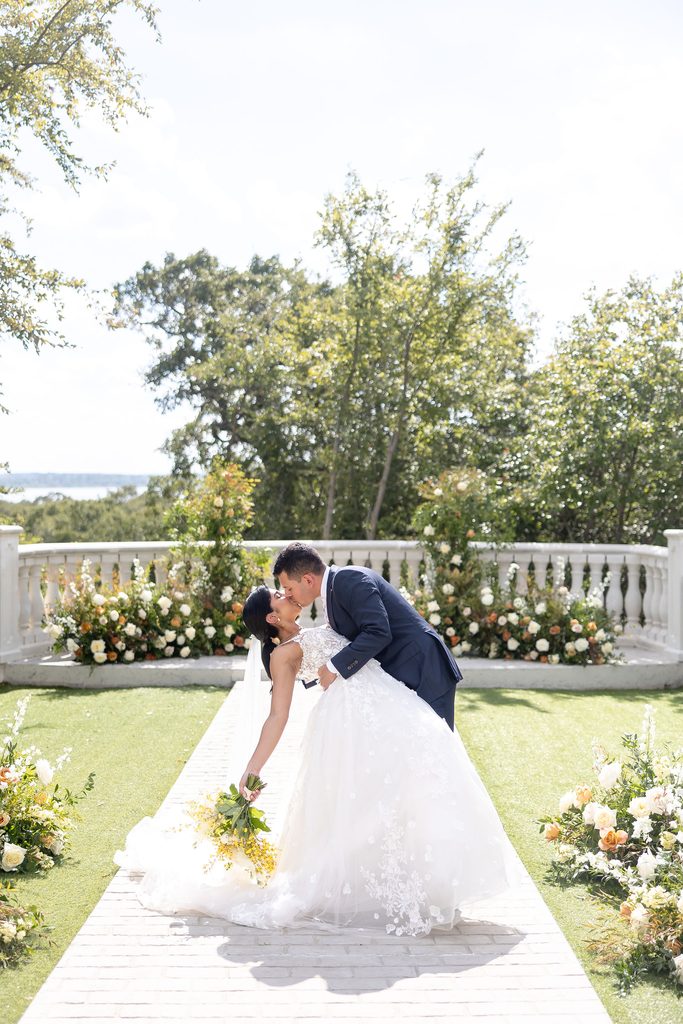 Bride and groom portraits at The Hillside Estate
